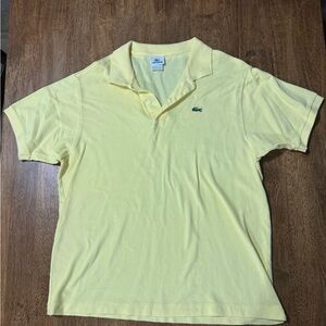 Lacoste Men's Yellow Polo Shirt